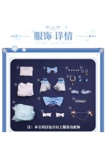 1/3 Delusion Genshin Impact Kamisato Ayaka White Dress Outfit Cosplay Costume